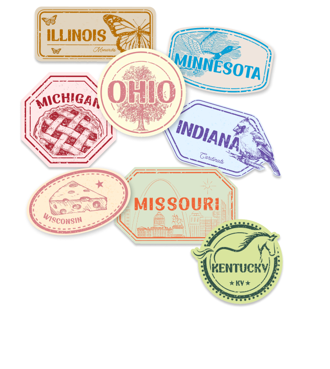 Midwest Staples stamp group